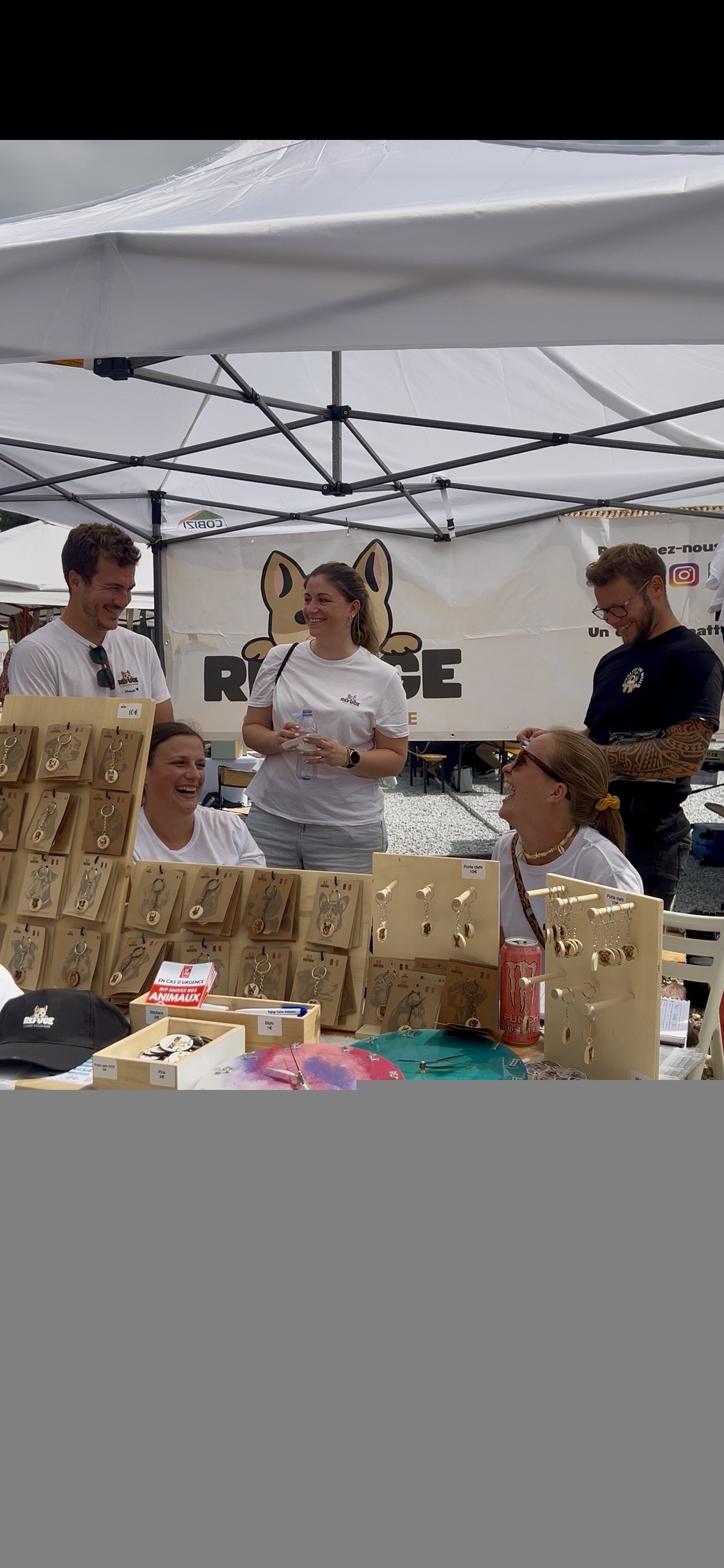 Stand partenaire pendant l'événement Joli Carrosse